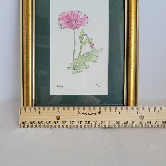 Poppy Watercolor Painting - Picture 6 of 6